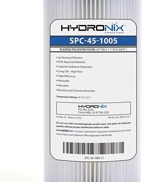 6 Pack, Hydronix SPC-45-1005 - 5 Micron Whole House Sediment Filter - Image 3